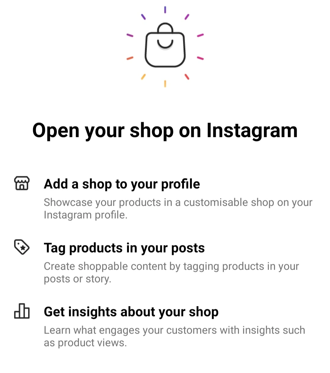 setting up instagram shopping